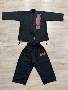 Kids Black Martial Arts Pajama Set